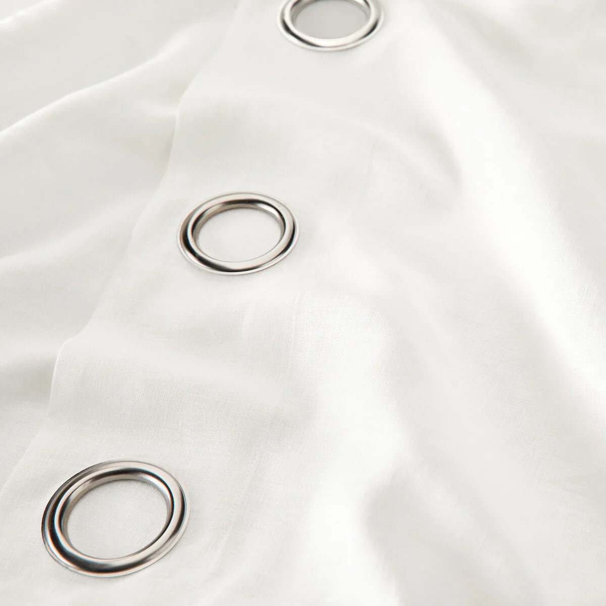 Private Pre-Washed Single Linen Curtain with Eyelets – image 6