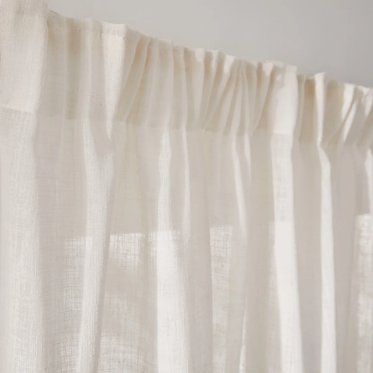 Nyong Gathered Braid Linen Effect Sheer Curtain – image 6