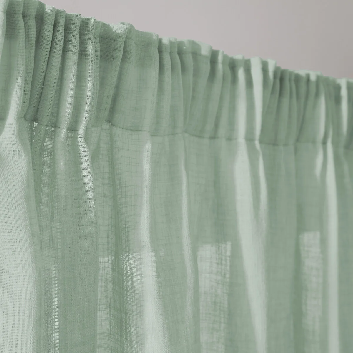 Nyong Gathered Braid Linen Effect Sheer Curtain – image 6