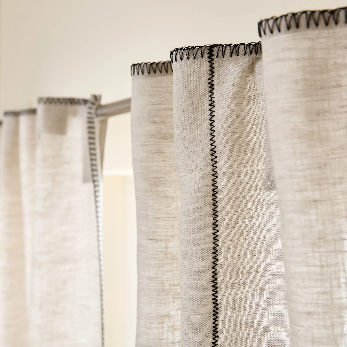 Tojos 100% Washed Linen Hidden Tab Curtain – image 5