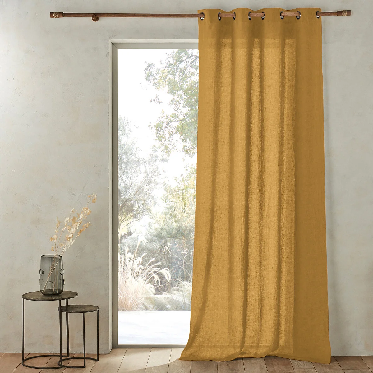 Romane 100% Washed Linen Curtain – image 1