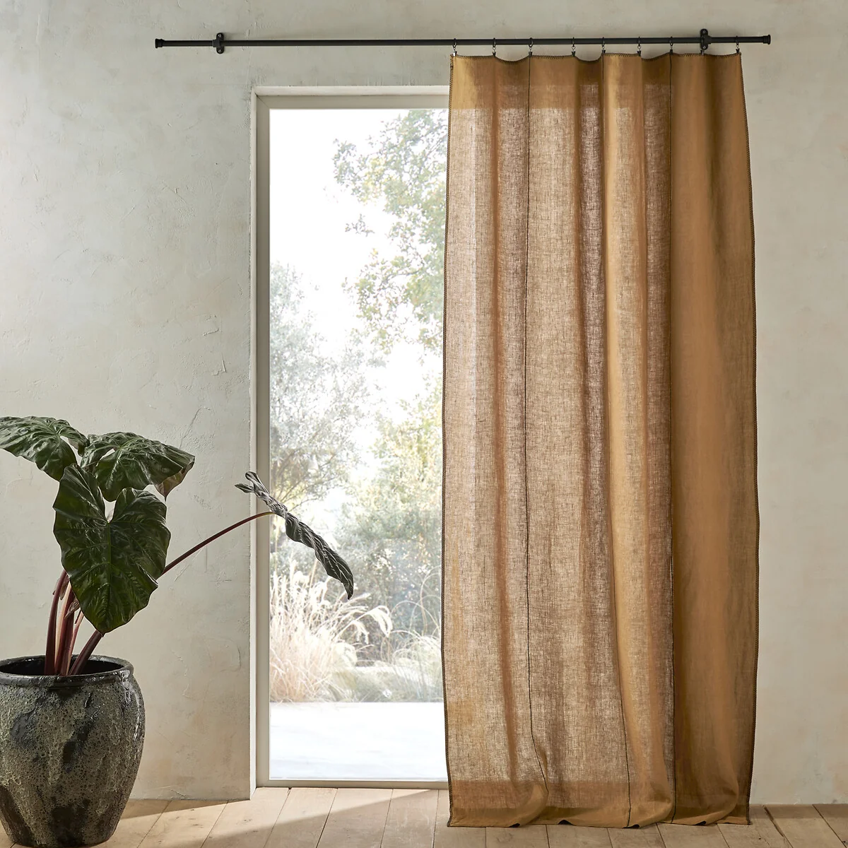 Tojos Washed Linen Single Curtain – image 1