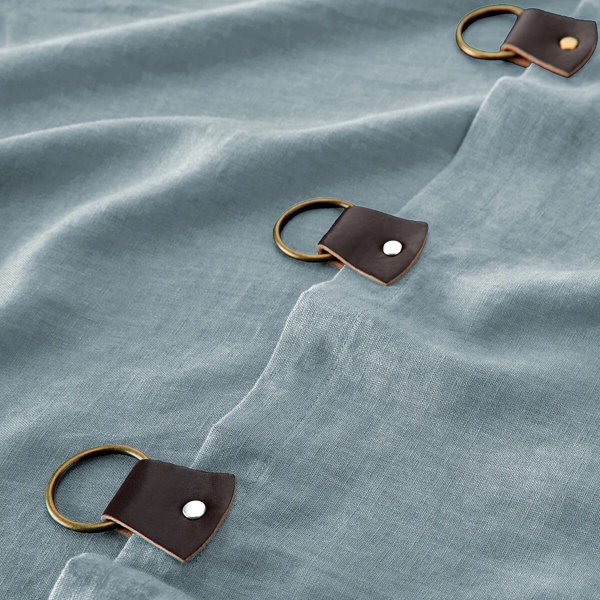 Private Washed Linen Curtain with Loops – image 6