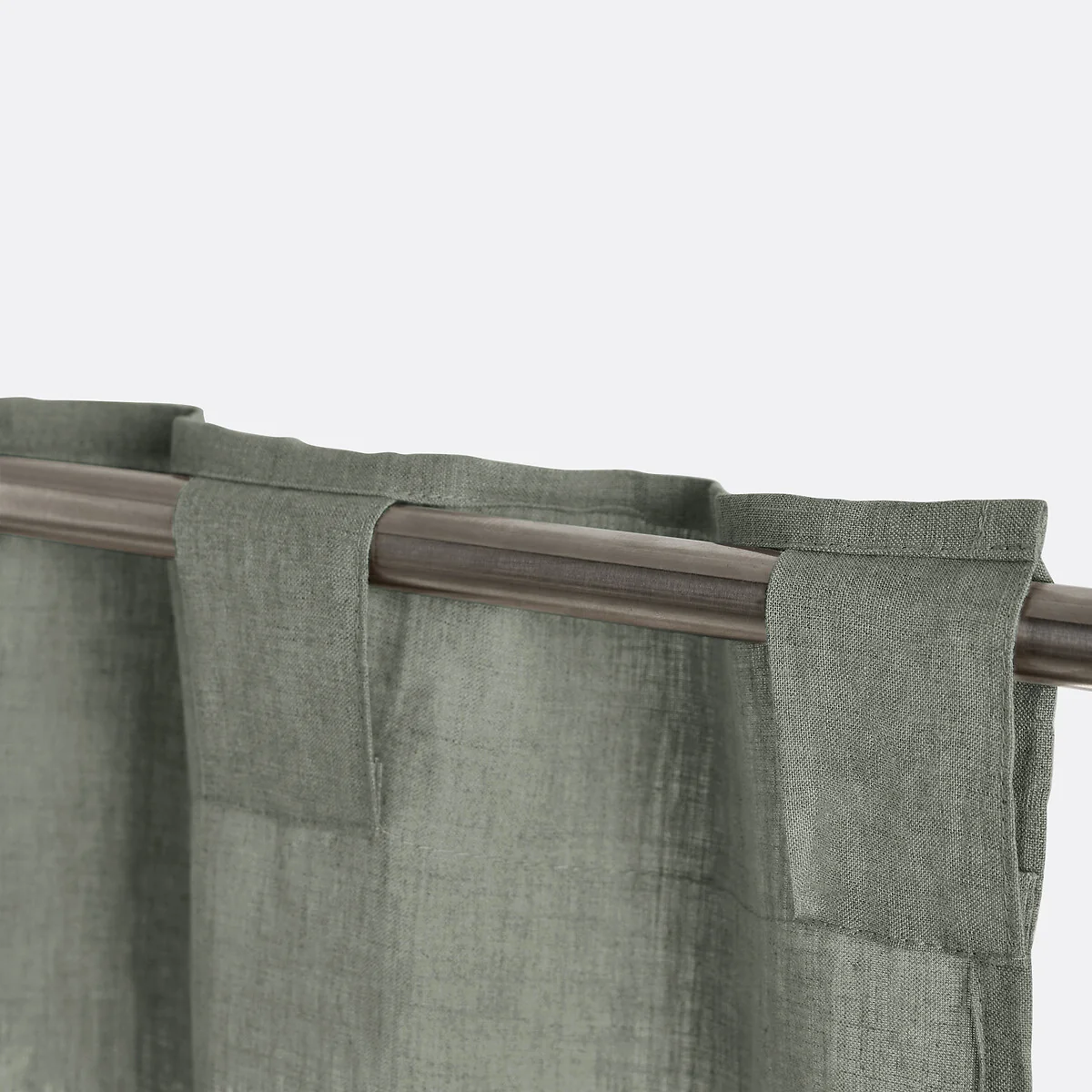 Onega Washed Linen Radiator Curtain with Hidden Fixings – image 3