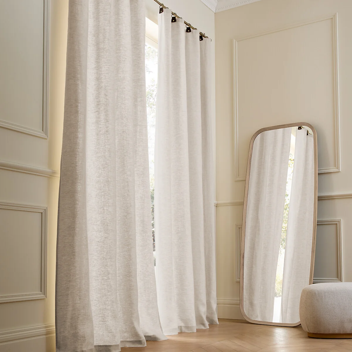 Private Lined 100% Washed Linen Curtain – image 2