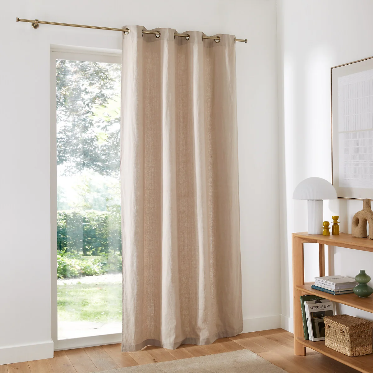 Elba Linen Curtain with Eyelets – image 4