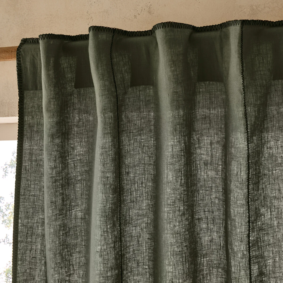 Tojos 100% Washed Linen Hidden Tab Curtain – image 2