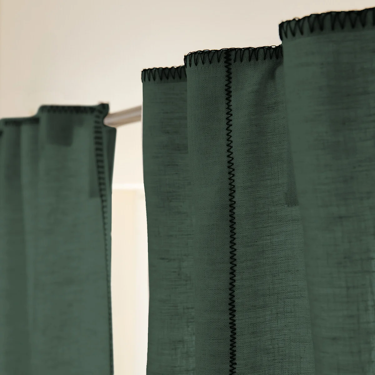 Tojos 100% Washed Linen Hidden Tab Curtain – image 4