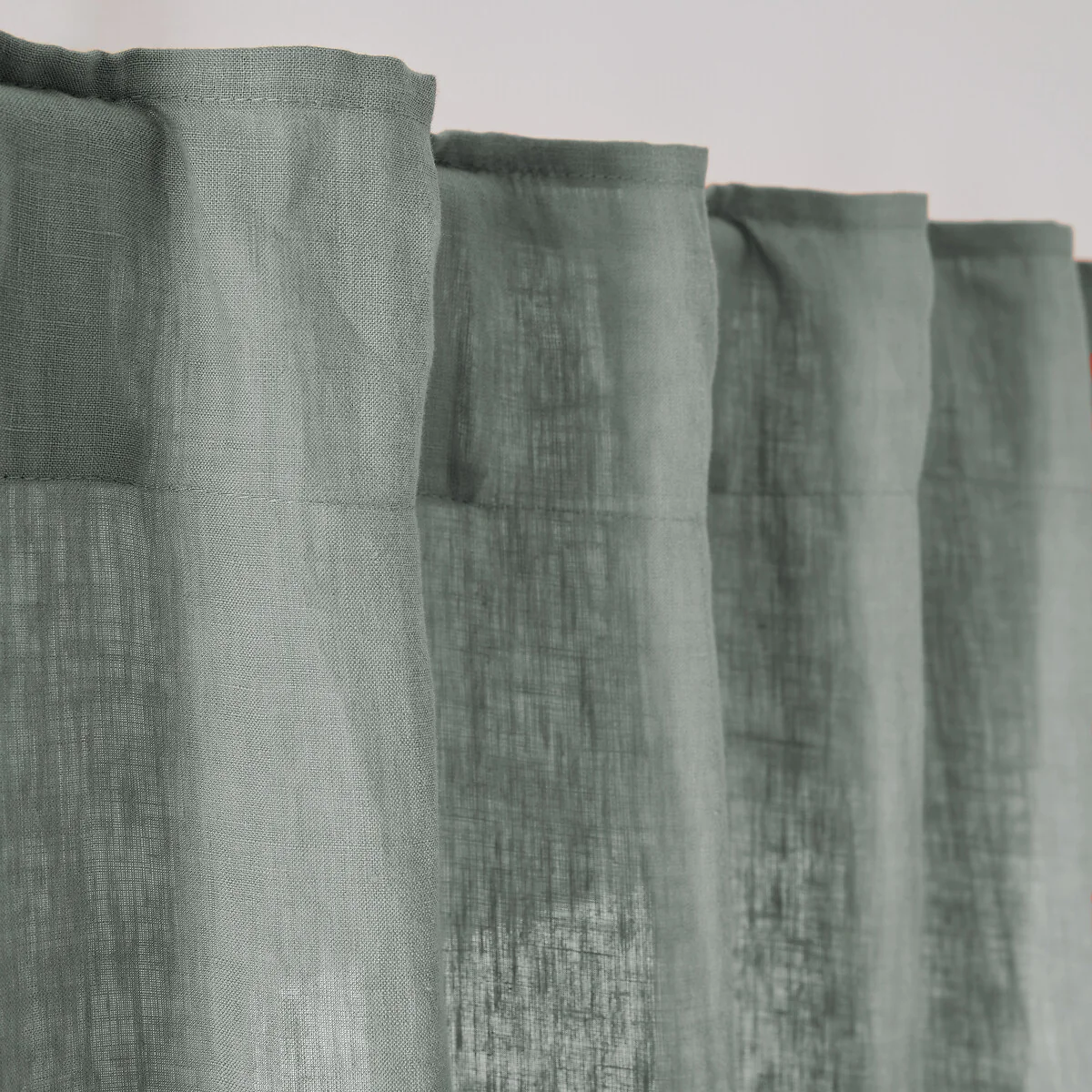 Onega Washed Linen Single Curtain with Concealed Tabs – image 6