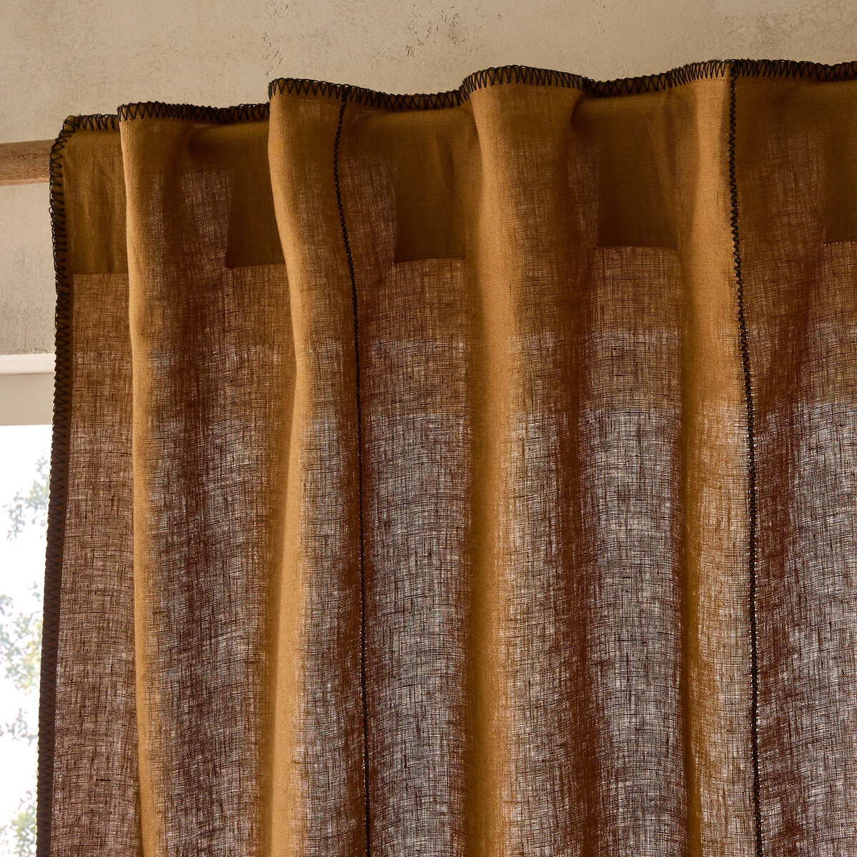 Tojos 100% Washed Linen Hidden Tab Curtain – image 2