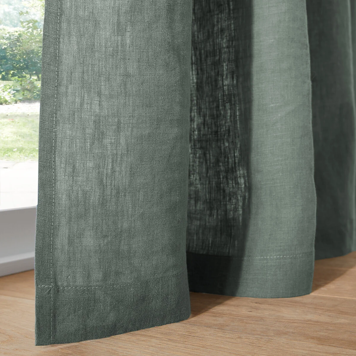 Onega 100% Washed Linen Curtain with Eyelets – image 4