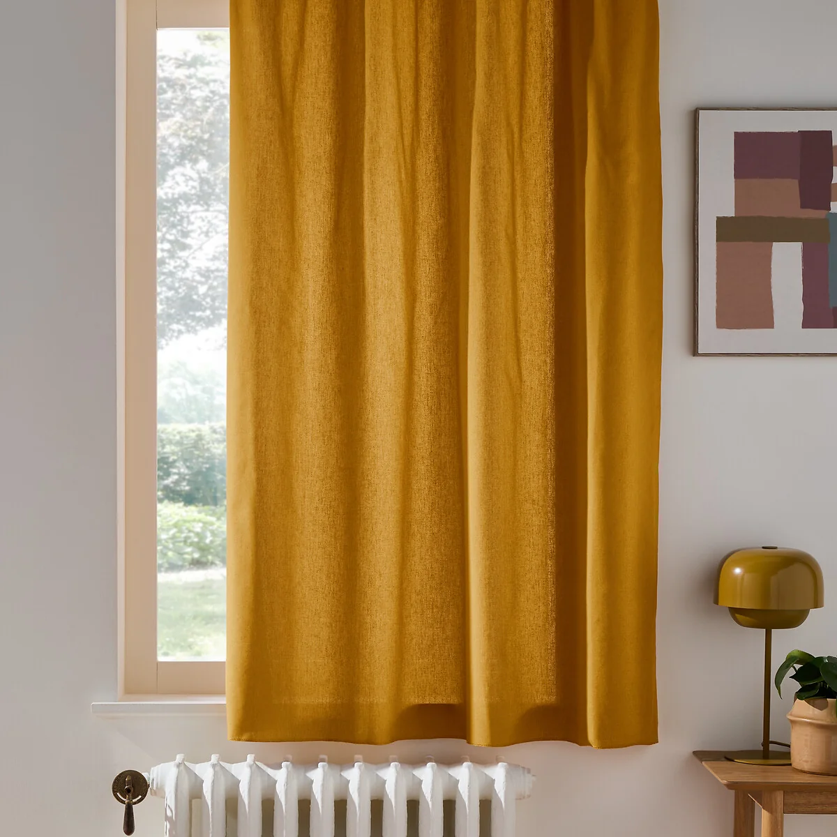 Scenario Pure Cotton Radiator Curtain with Eyelets – image 2