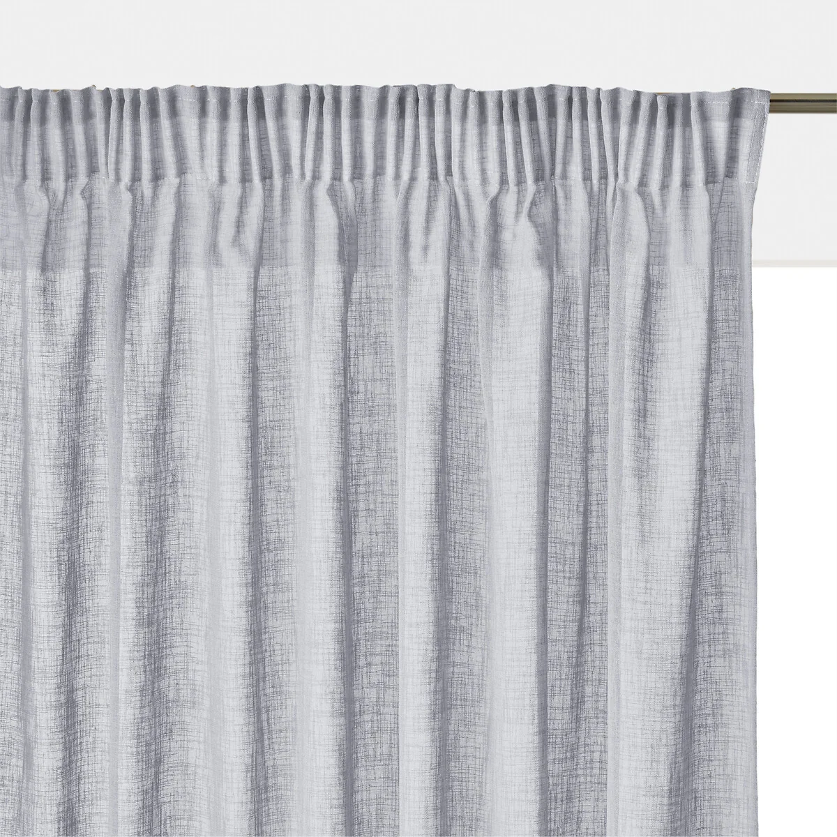Nyong Linen-Effect Radiator Curtain with Gathered Braid – image 1