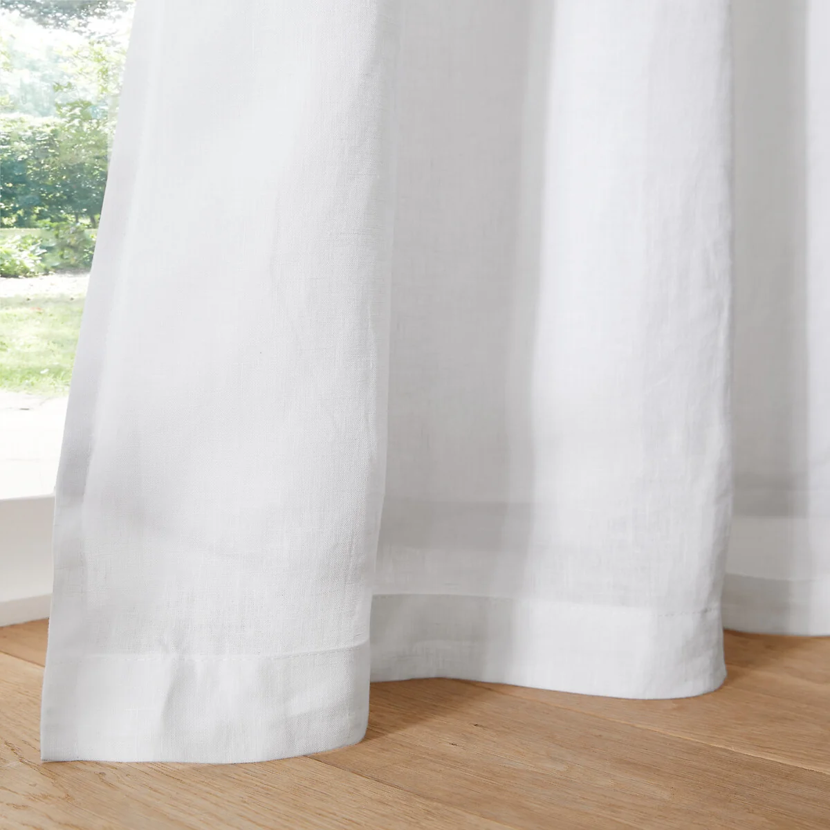 Onega Washed Linen Single Lined Blackout Curtain with Eyelets – image 4