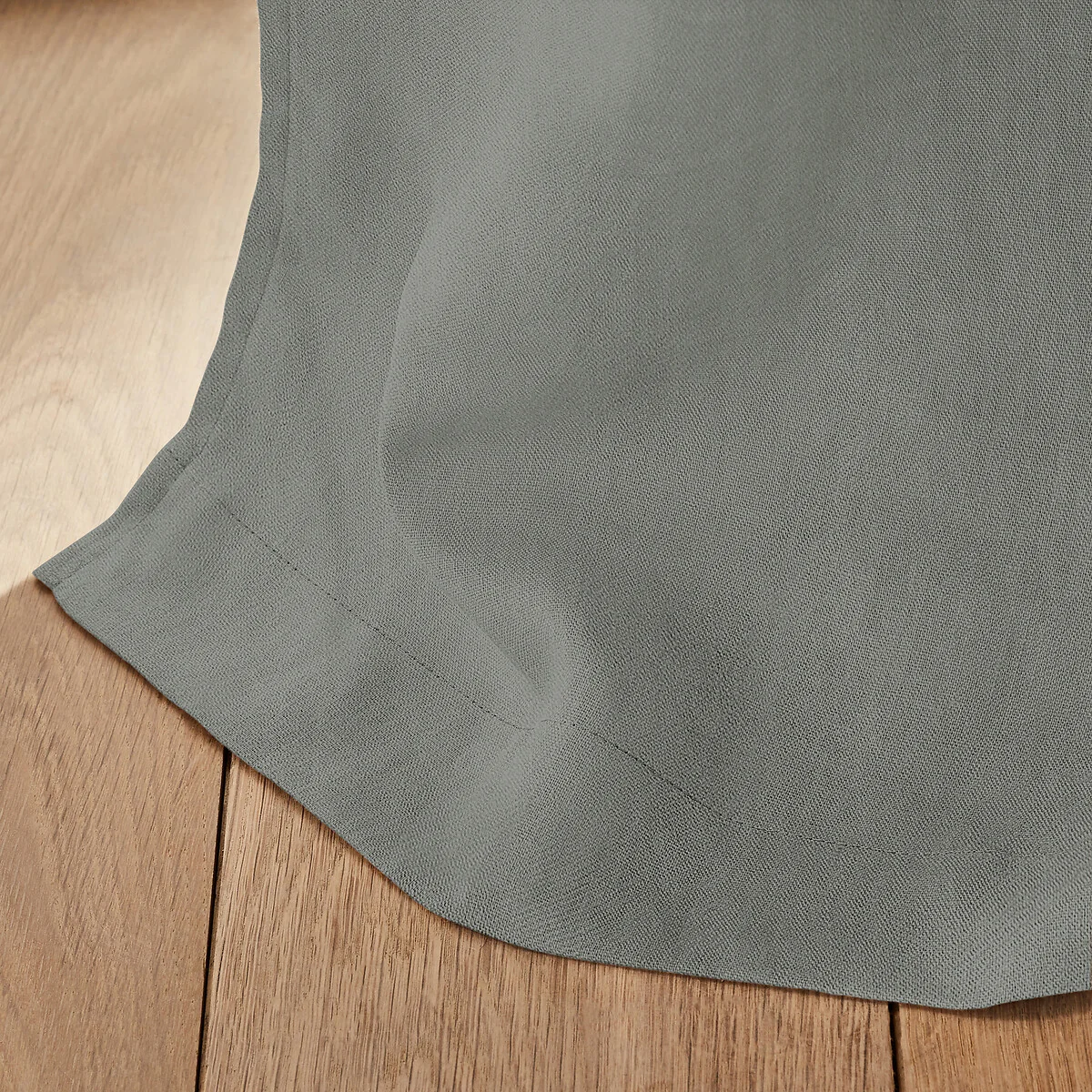 Private Blackout 100% Washed Linen Curtain with Rings – image 3