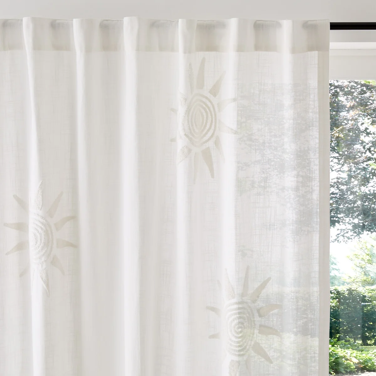 Melenaos 100% Cotton Bouclette Pattern Curtain – image 2