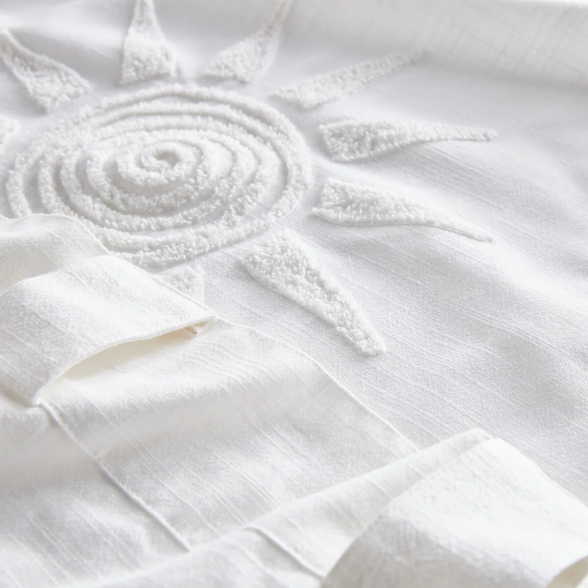 Melenaos 100% Cotton Bouclette Pattern Curtain – image 3