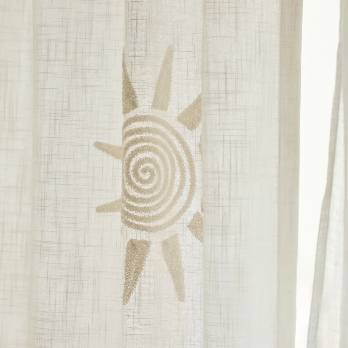Melenaos 100% Cotton Bouclette Pattern Curtain – image 7