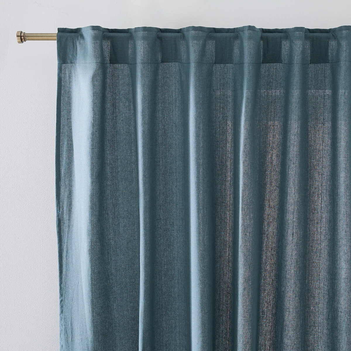 Onega Washed Linen Single Curtain with Concealed Tabs – image 2