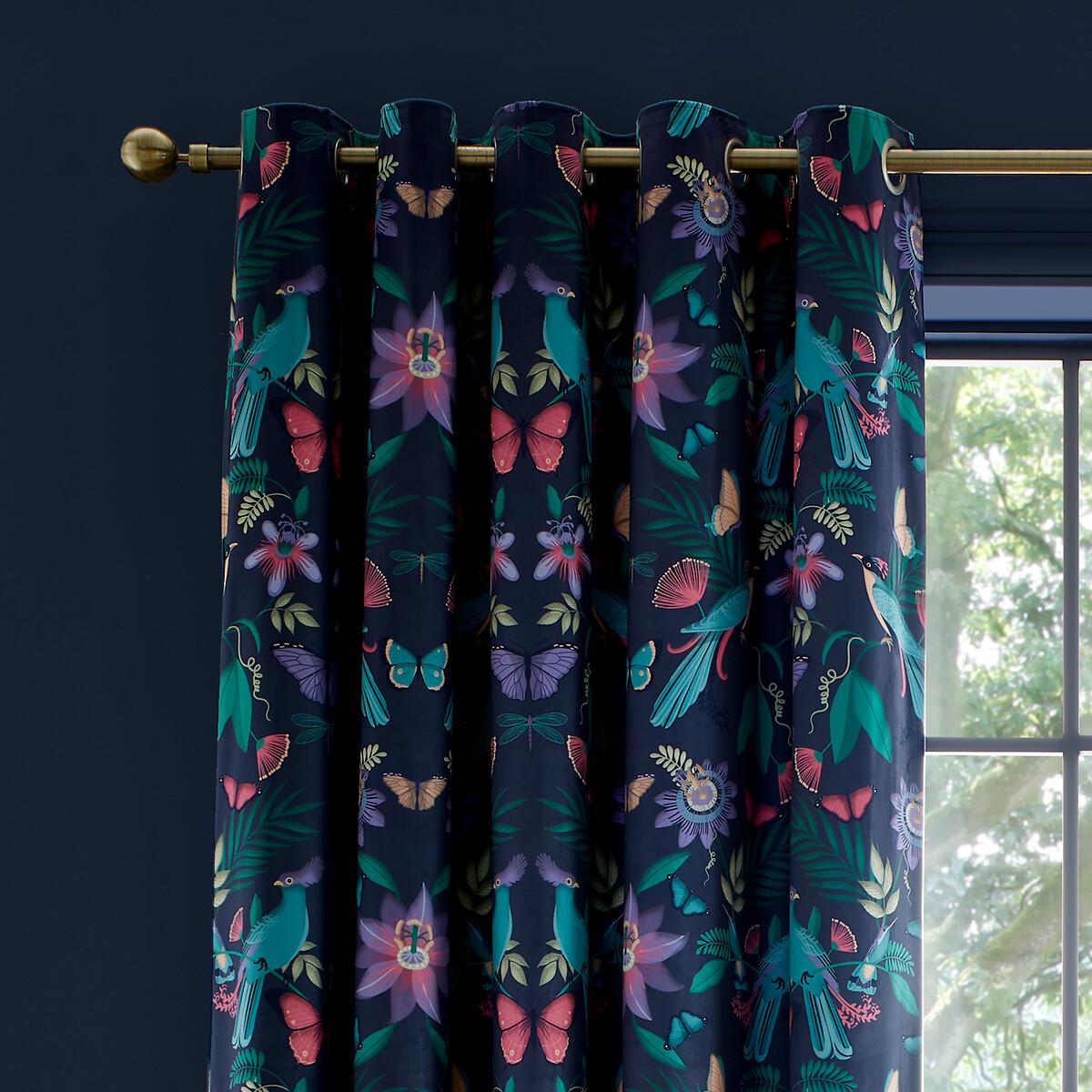 Mya Tropical Print Eyelet Curtains – image 3