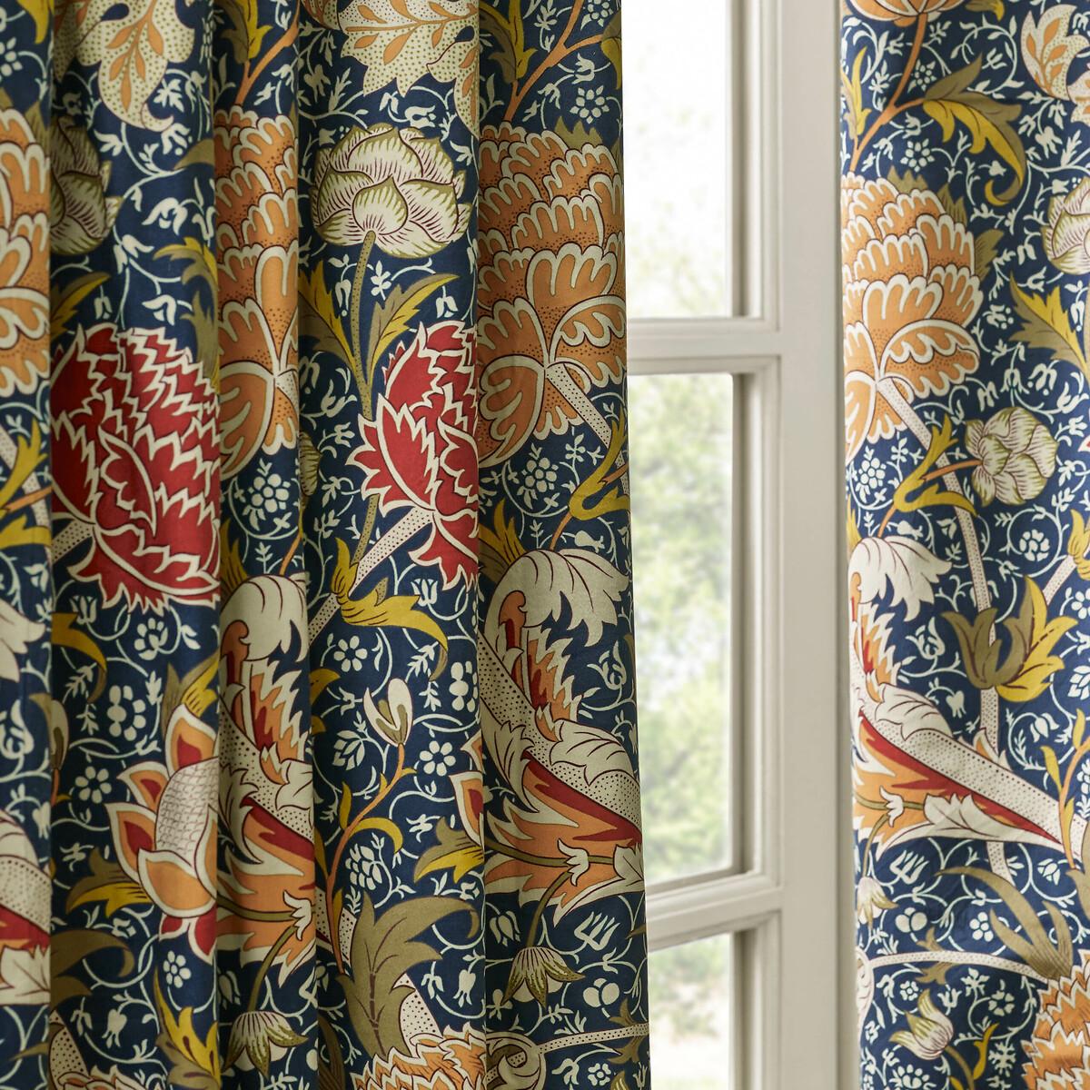 Cray Floral Chenille Pencil Pleat Curtains – image 5