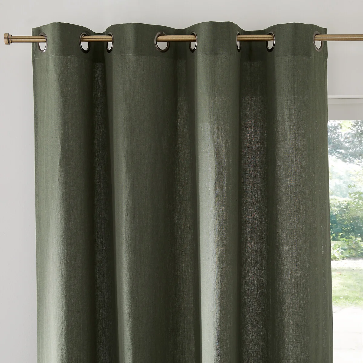 Onega 100% Washed Linen Curtain with Eyelets – image 2