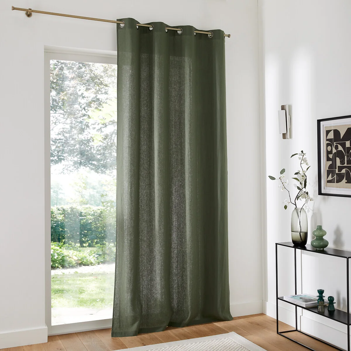 Onega 100% Washed Linen Curtain with Eyelets – image 3