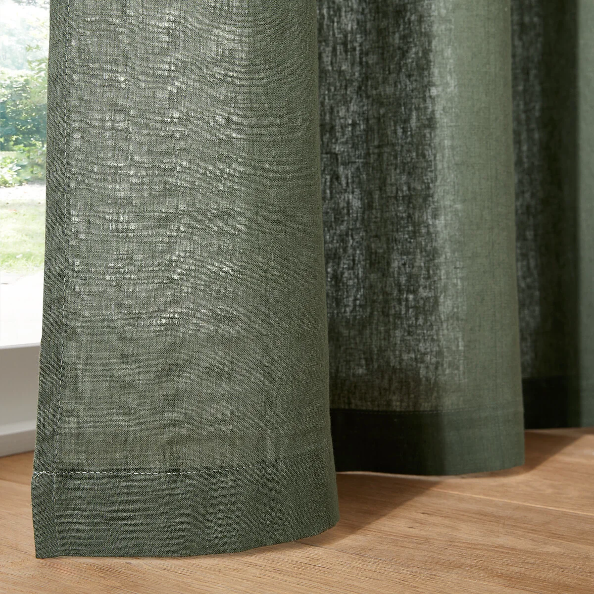 Onega 100% Washed Linen Curtain with Eyelets – image 4