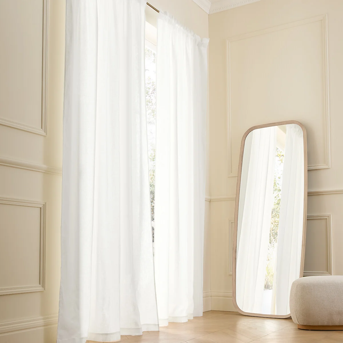 Private Ruffled Washed Linen Curtain – image 2