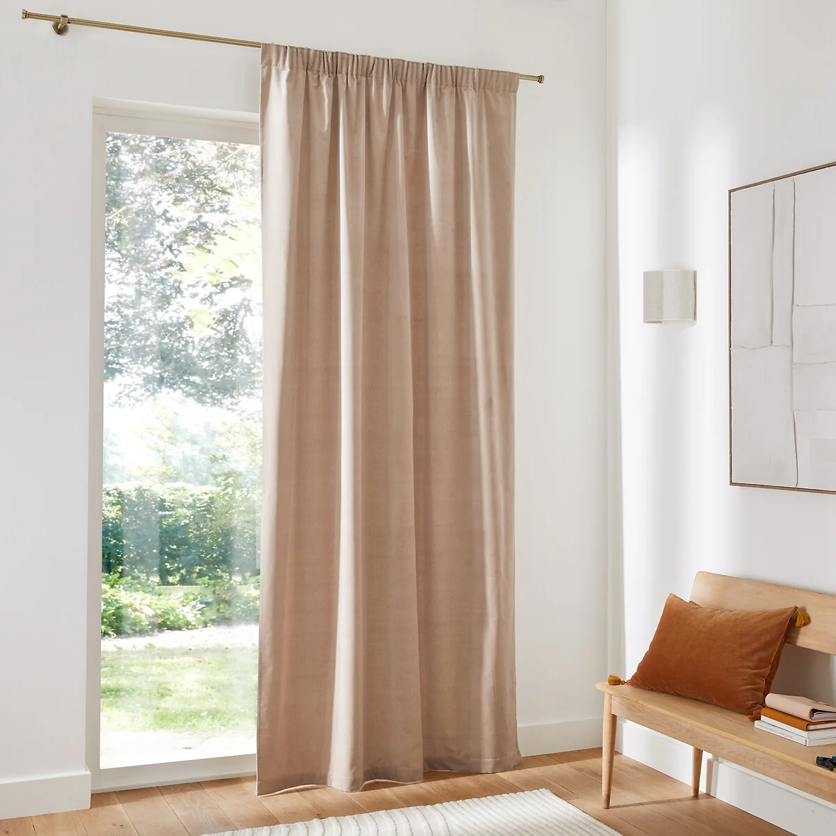 Velvet Gathered Braid Velvet Curtain – image 3