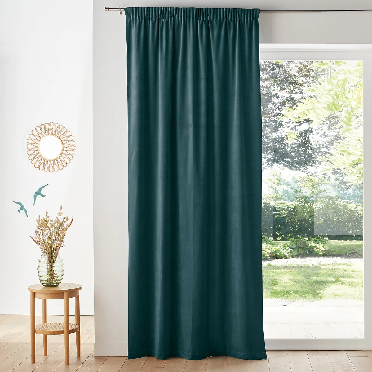 Velvet Gathered Braid Velvet Curtain – image 1