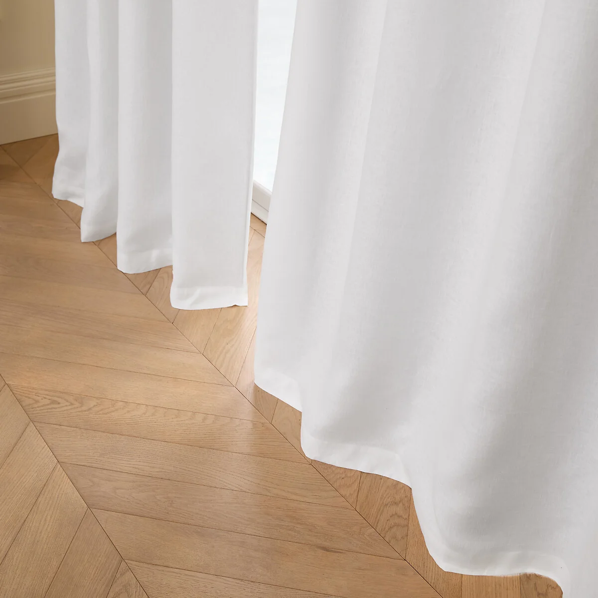 Private Washed Linen Curtain with Eyelet Header – image 3