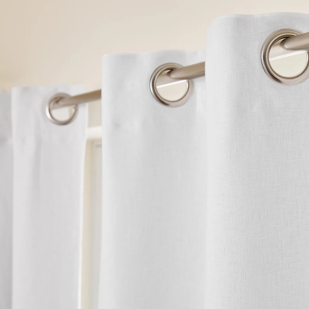 Private Washed Linen Curtain with Eyelet Header – image 4