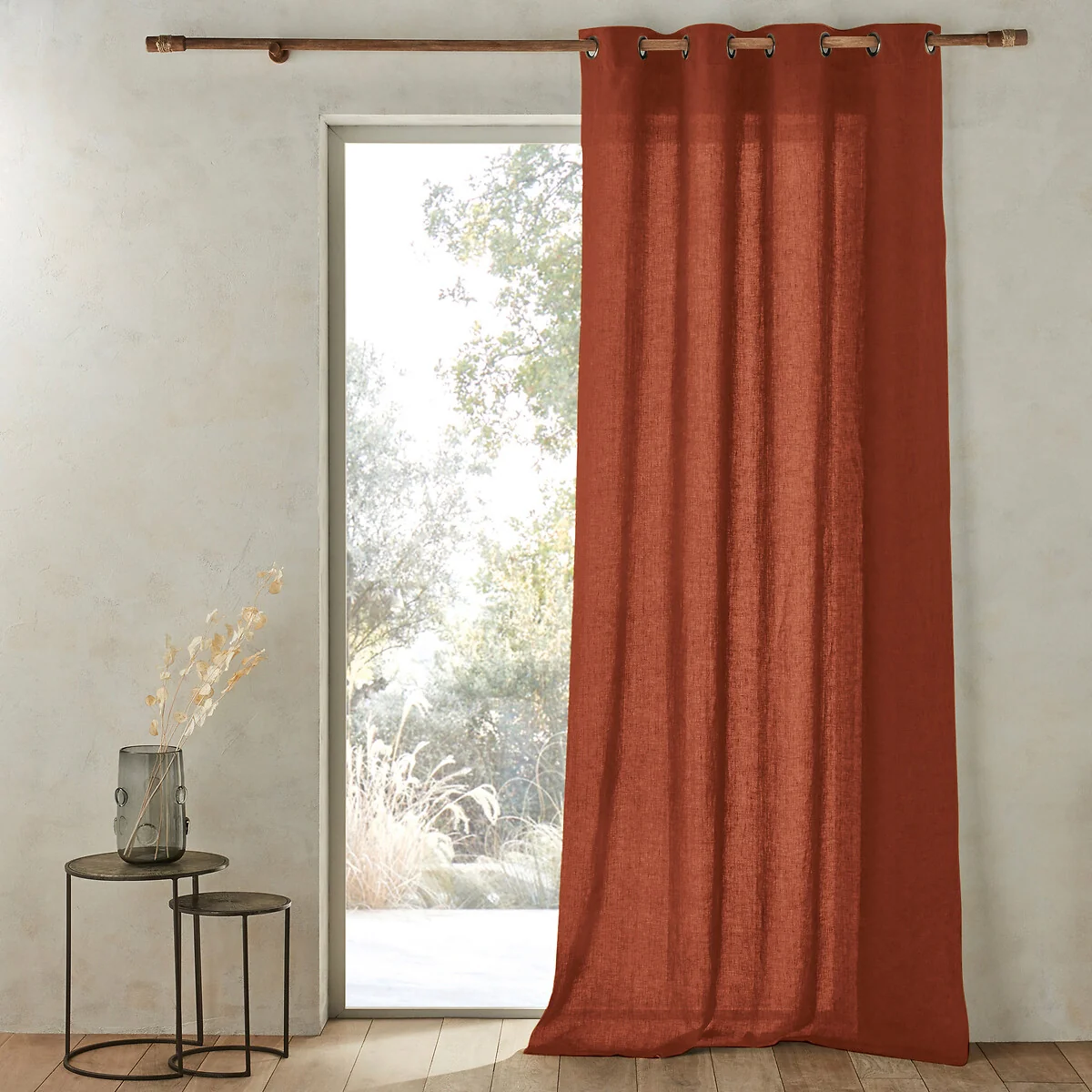 Romane 100% Washed Linen Curtain – image 1