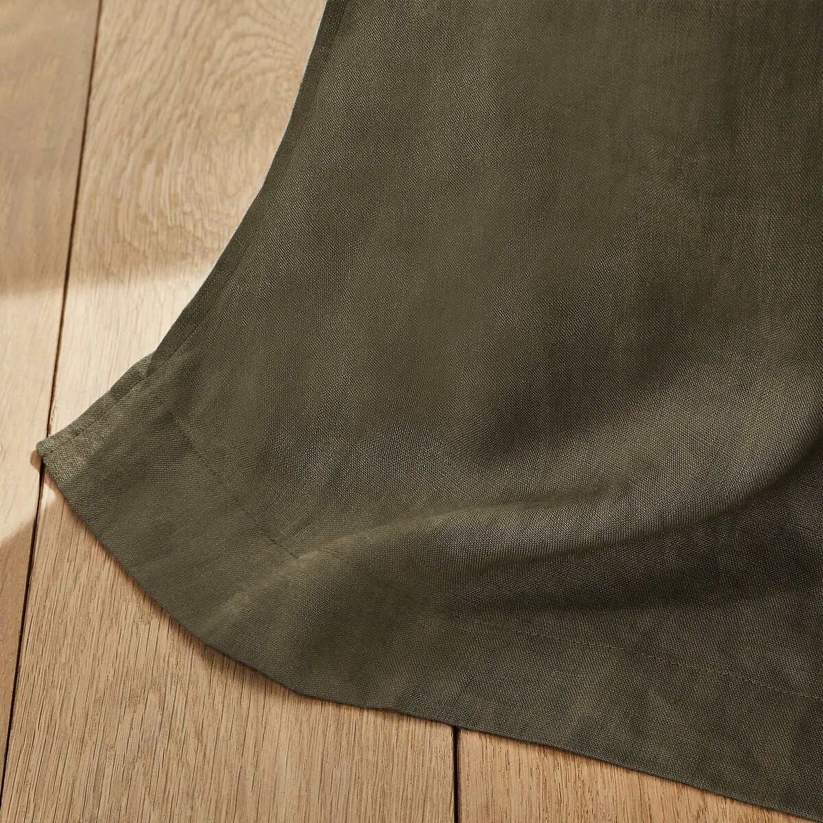 Private Single Lined Blackout Curtain in Washed Linen with Eyelets – image 3