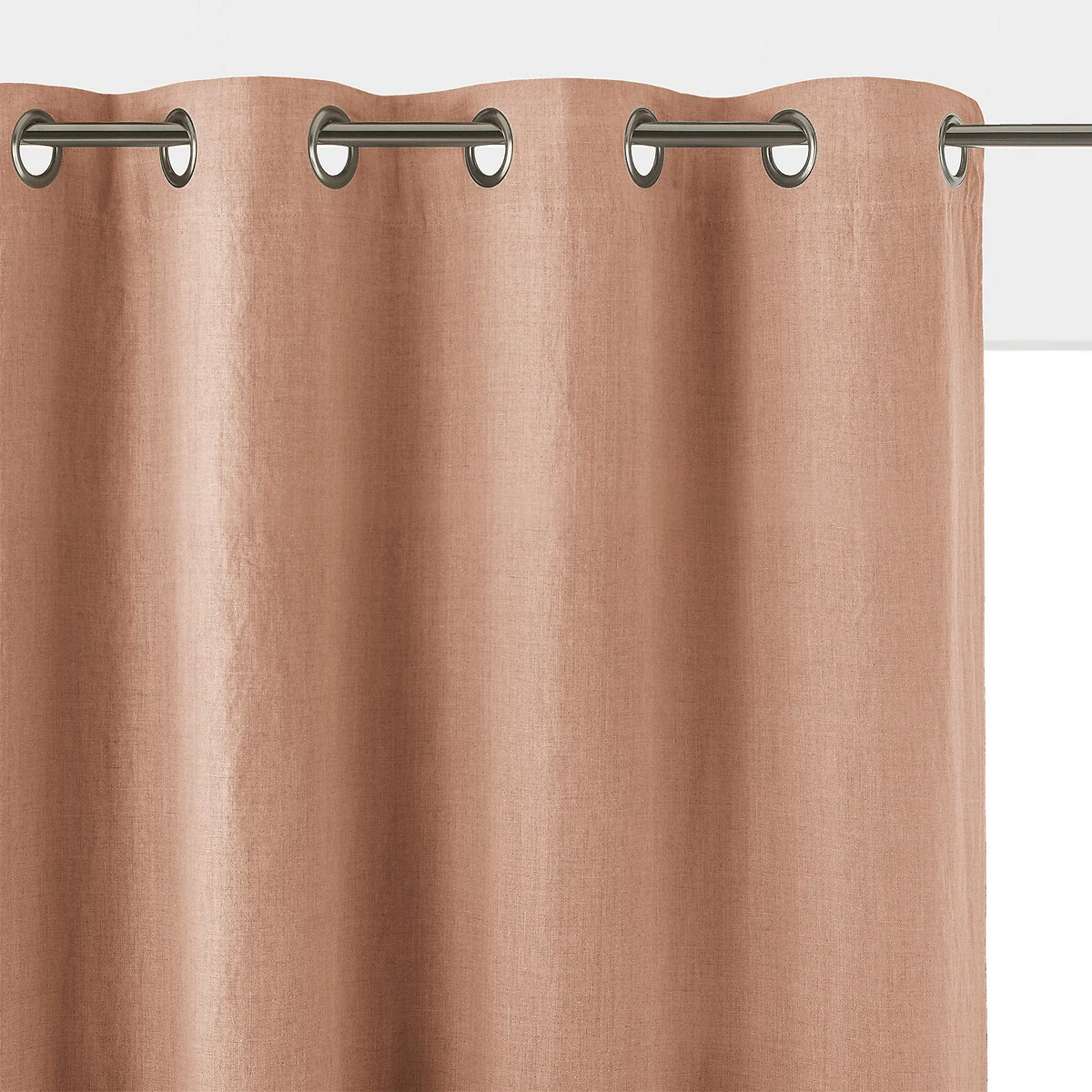 Onega 100% Washed Linen Eyelet Blackout Radiator Curtain – image 1