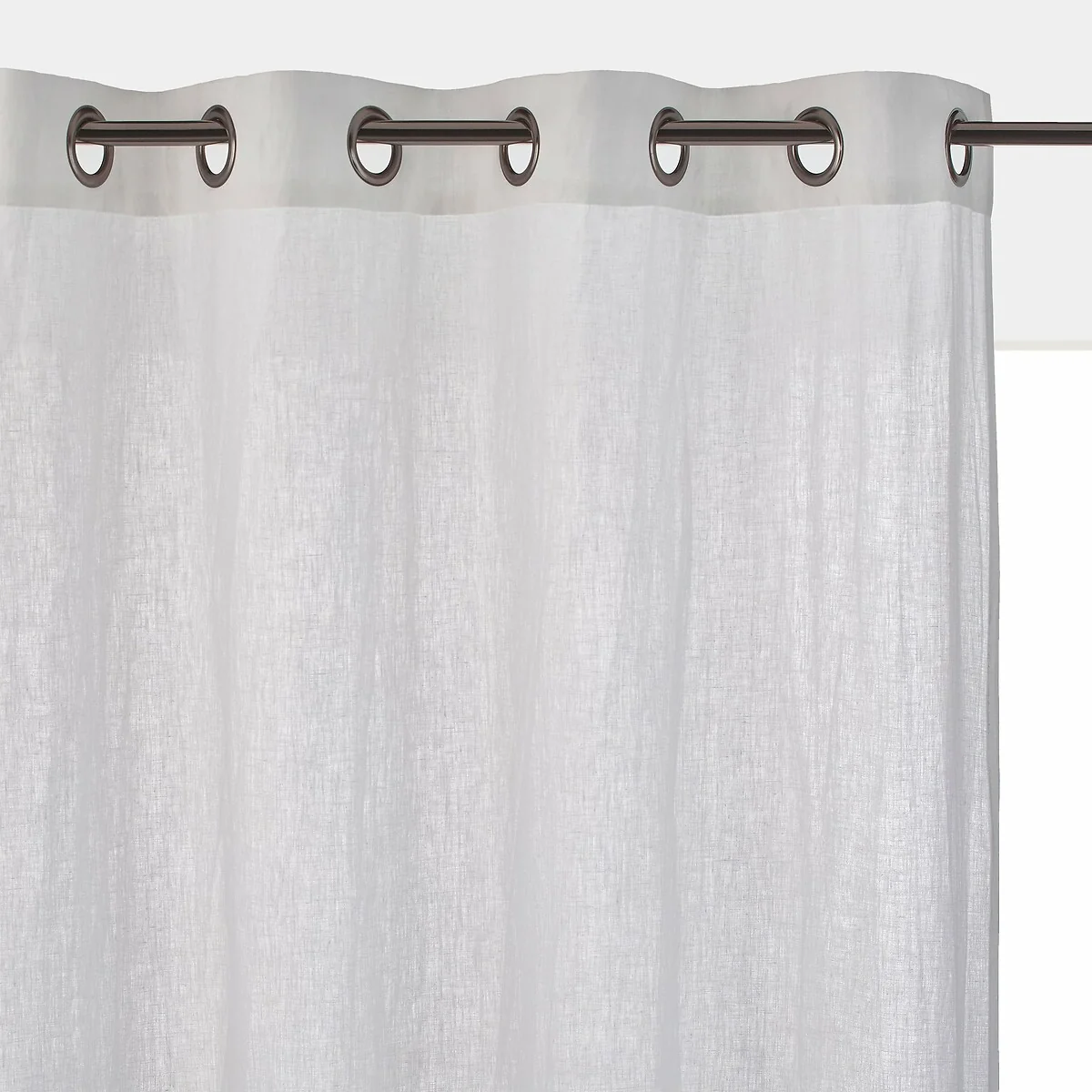 Onega 100% Washed Linen Radiator Curtain with Eyelets – image 1