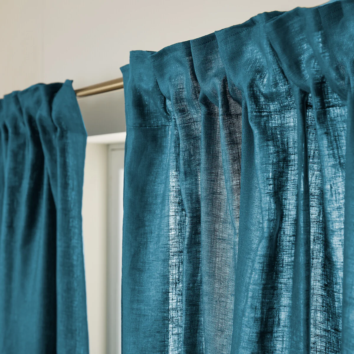 Private Ruffled Washed Linen Curtain – image 4