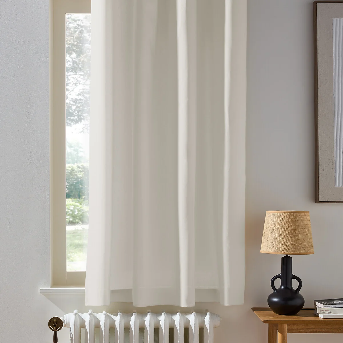 Scenario Pure Cotton Radiator Curtain with Eyelets – image 1