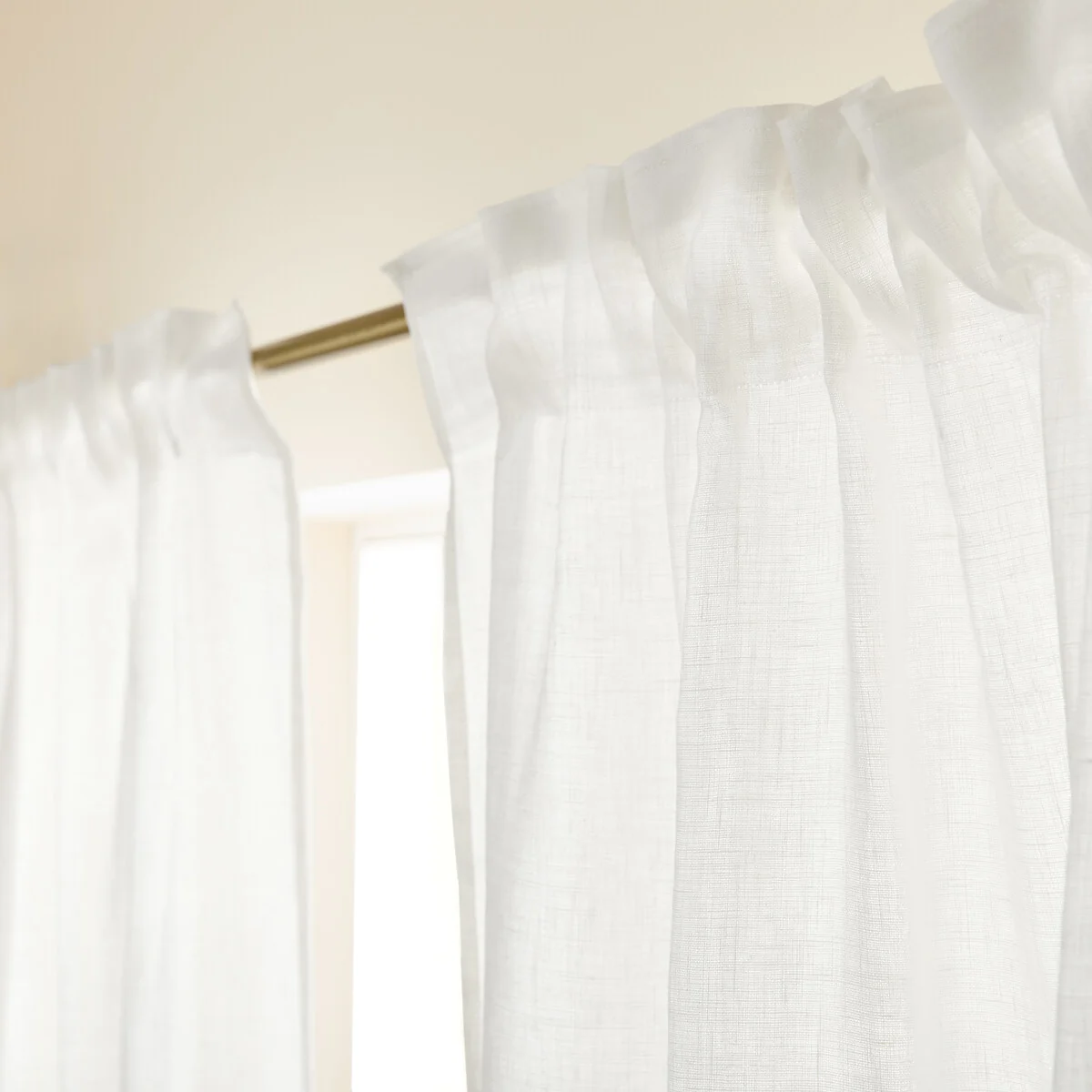 Private Ruffled Washed Linen Curtain – image 4