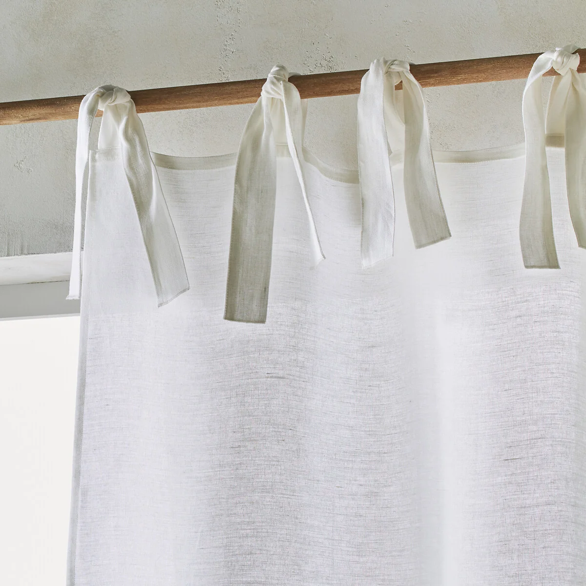 Colin Pure Linen Curtain with Knots – image 3