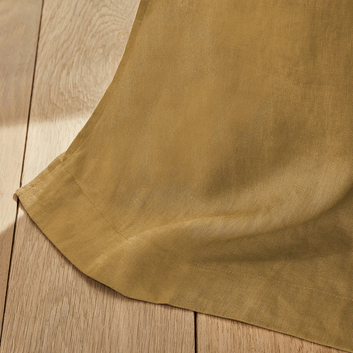 Private Washed Linen Single Lined Blackout Eyelet Curtain – image 3