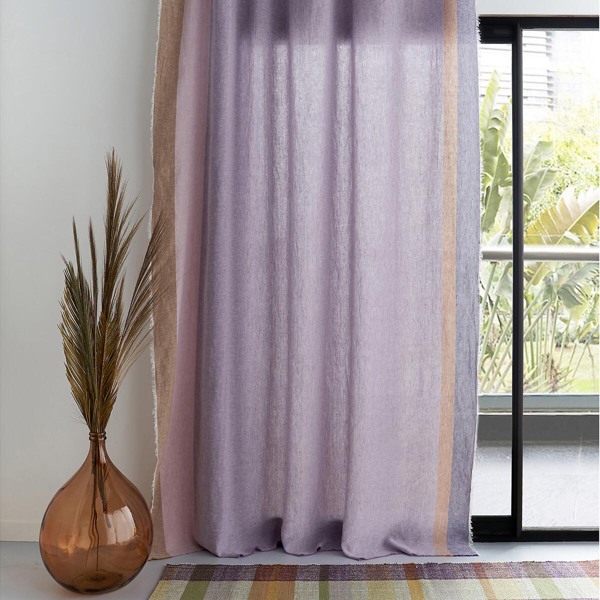 Valparaiso Woven-Dyed Washed Linen Curtain Panel – image 5