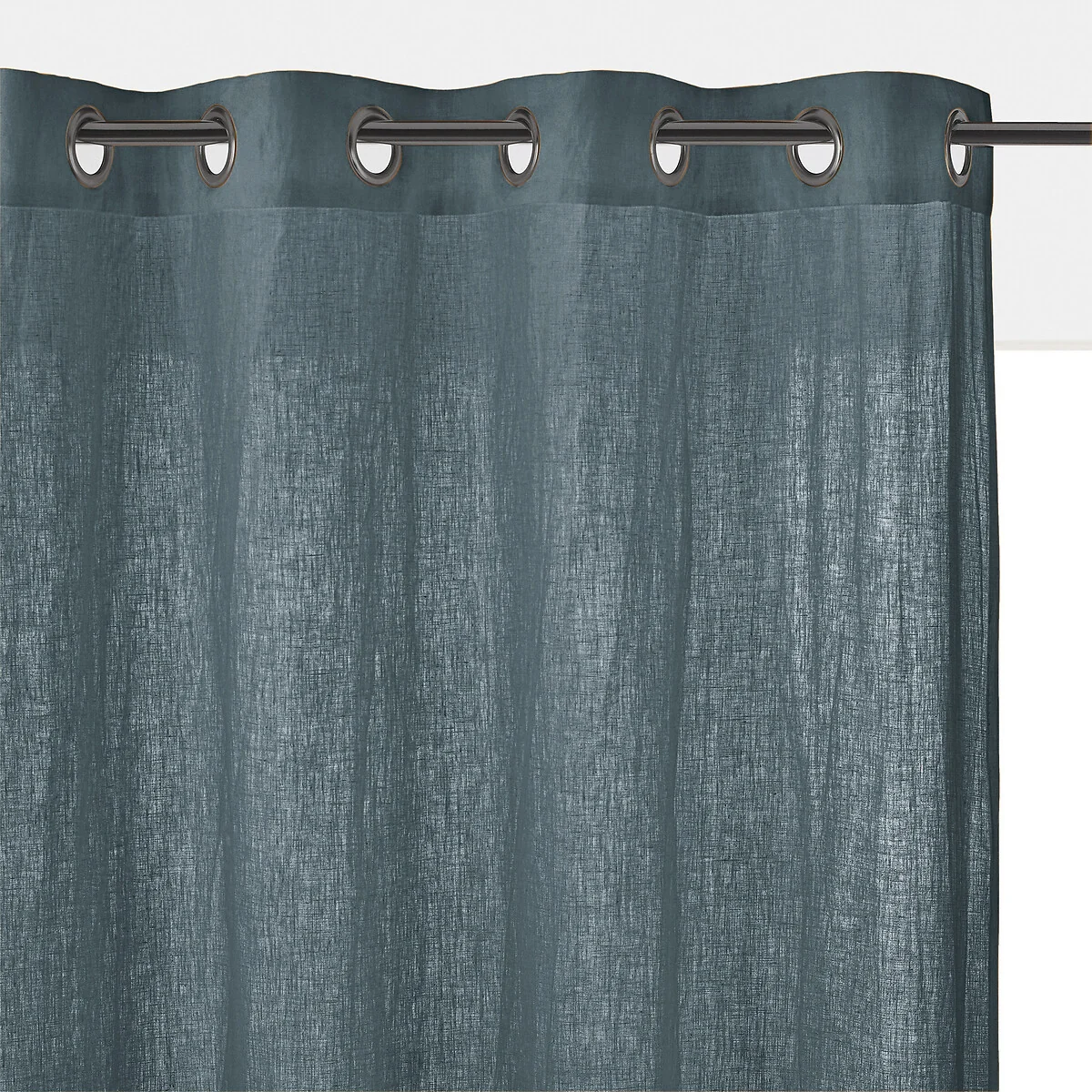 Onega 100% Washed Linen Radiator Curtain with Eyelets – image 1