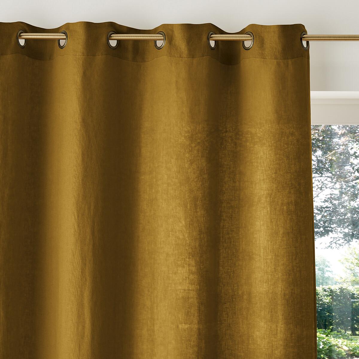 Elba Linen Curtain with Eyelets – image 2