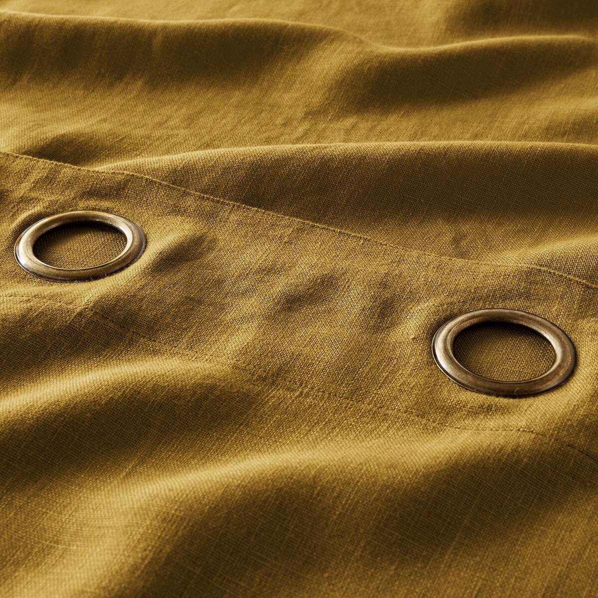 Elba Linen Curtain with Eyelets – image 3
