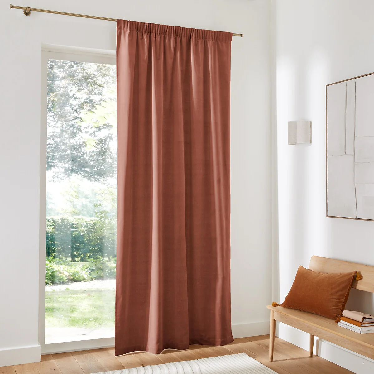 Velvet Gathered Braid Velvet Curtain – image 3