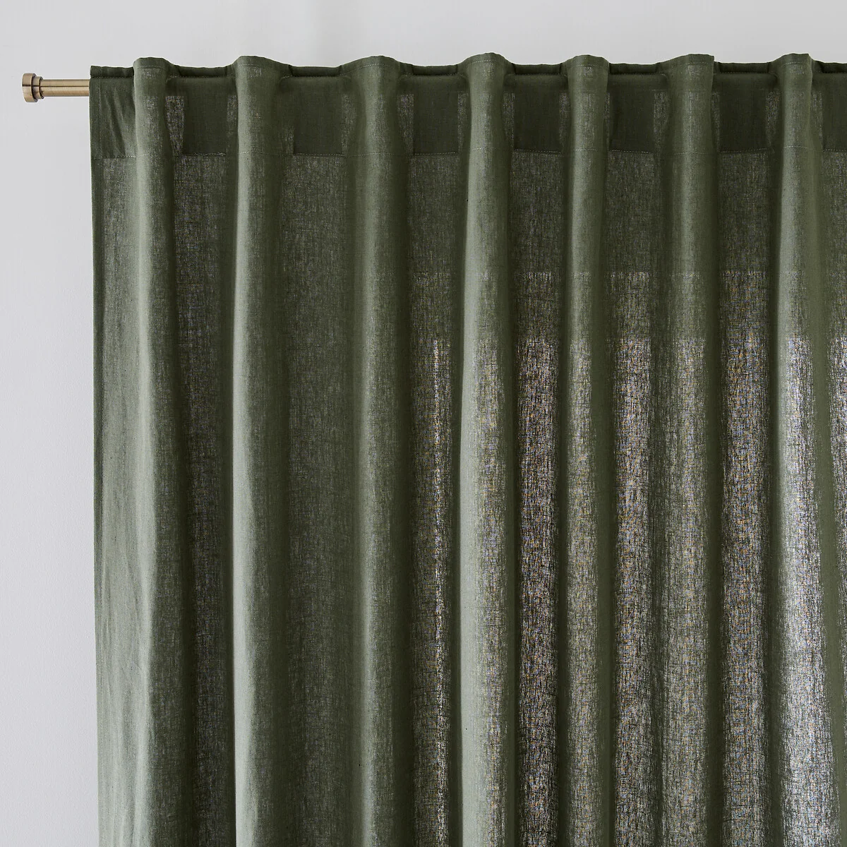 Onega Washed Linen Single Curtain with Concealed Tabs – image 2