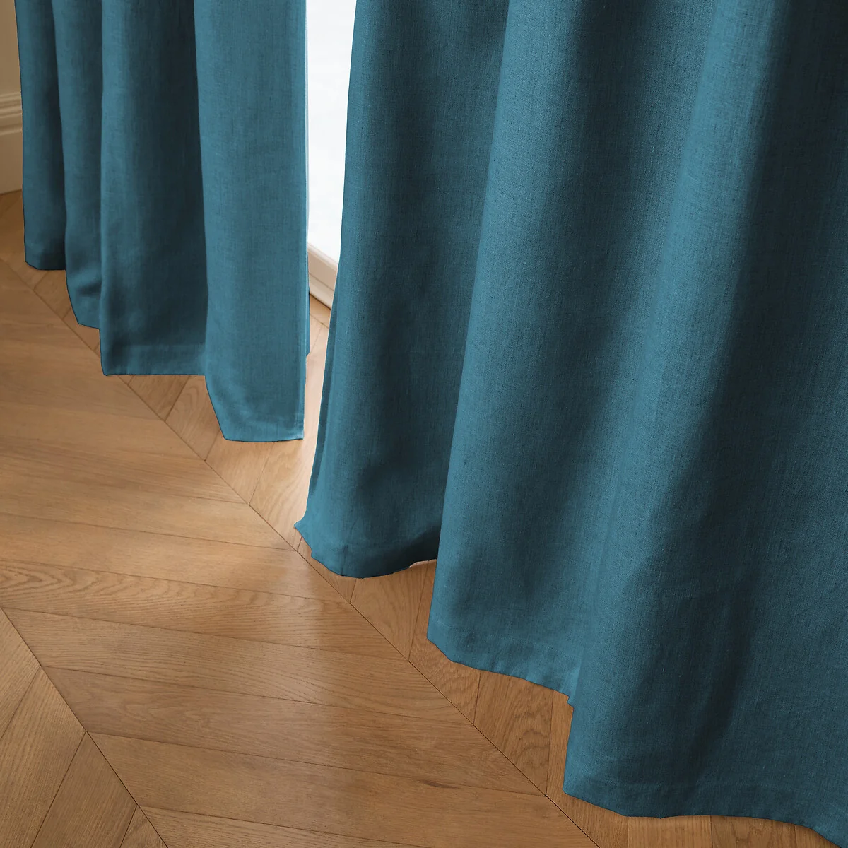 Private Washed Linen Curtain with Eyelet Header – image 2