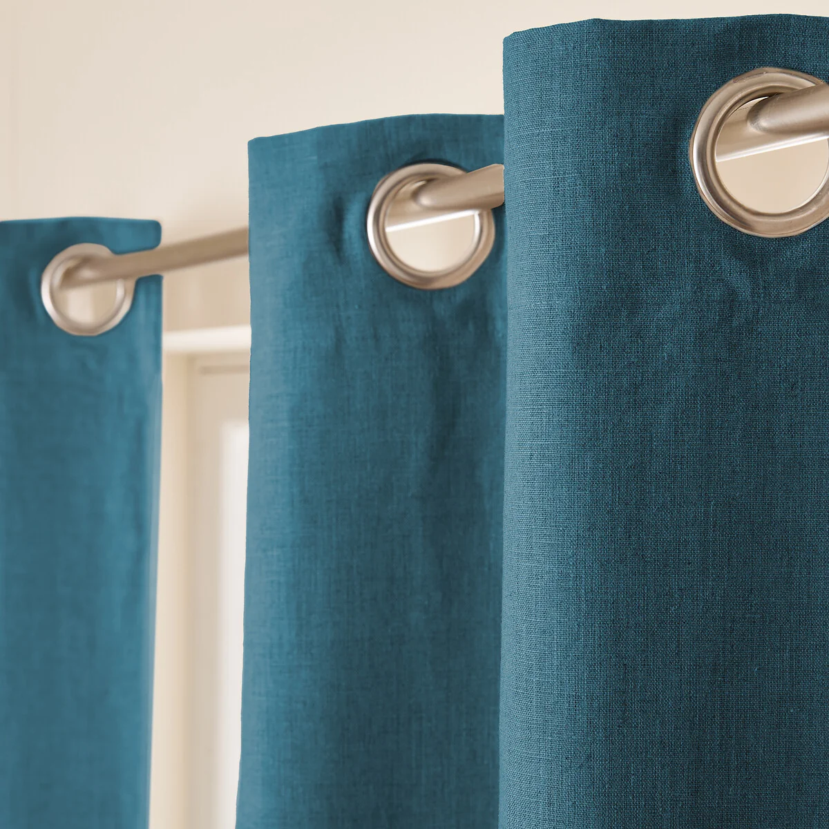 Private Washed Linen Curtain with Eyelet Header – image 3